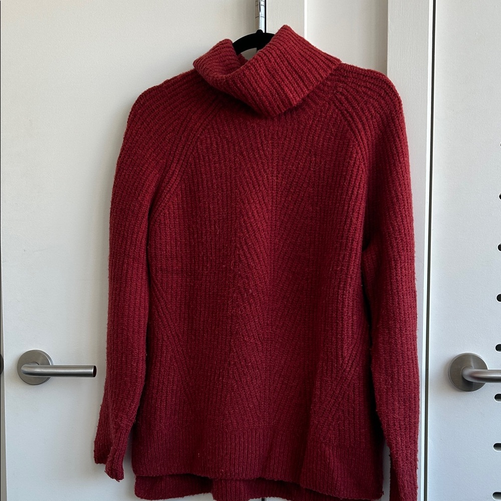 Madewell Rich Burgundy Turtleneck Sweater